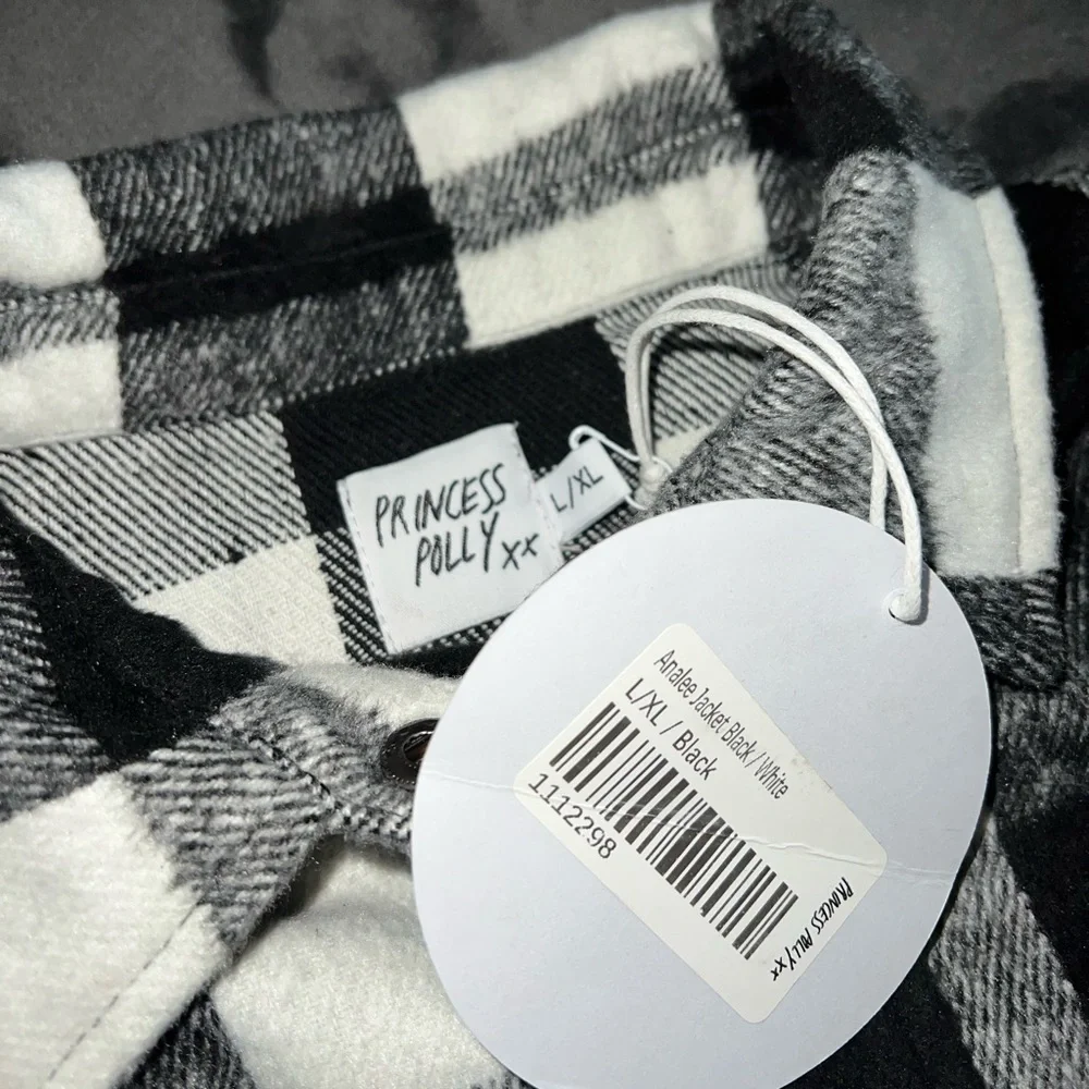Princess Polly Analee Jacket in Black/White Size L/XL New with tag - Picture 10 of 10